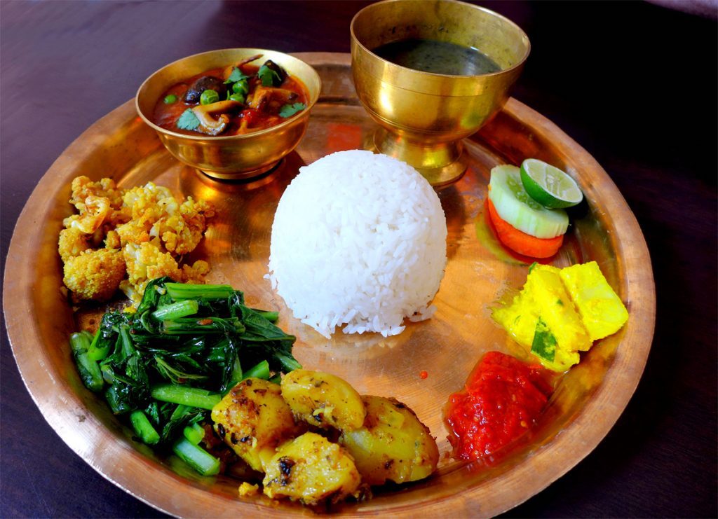 Chicken thali